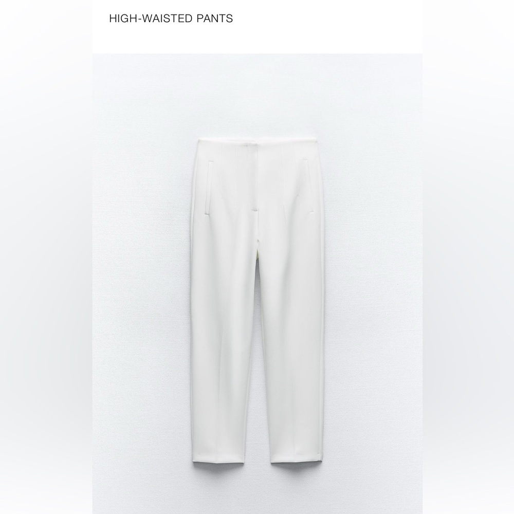 zara viral high waisted pants trousers